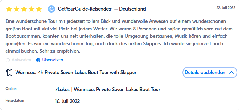 Bewertung ein Reisender